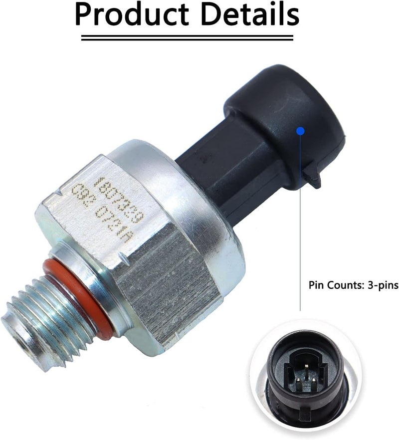KEJSTED 7.3 ICP Injection Control Pressure Sensor & Pigtail Kit Compatible with Ford Powerstroke 7.3L Diesel ICP102 1807329C92 F6TZ-9F838-A F4TZ9F838A F6TZ9F838A CM5227 112841 - Image 4